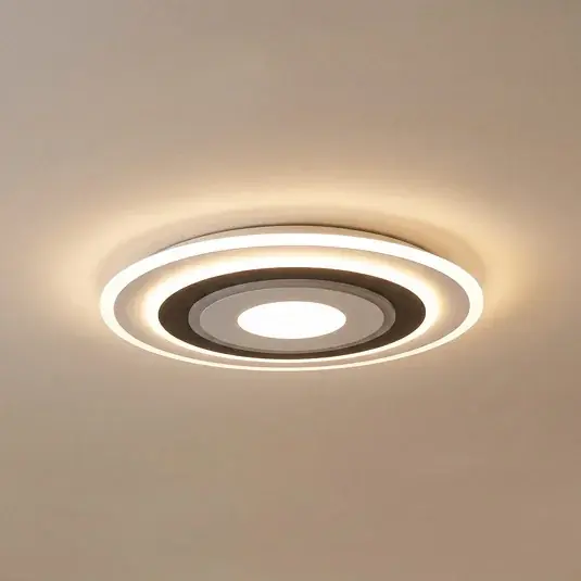 Lindby Plafoniera LED Rebeka, rotonda, Ø 70 cm, CCT, dimmerabile Di Tendenza