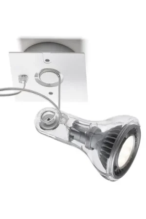 Compra Adesso MARSET Faretto da parete Atlas, 2.700 K, Ø 11 cm, trasparente