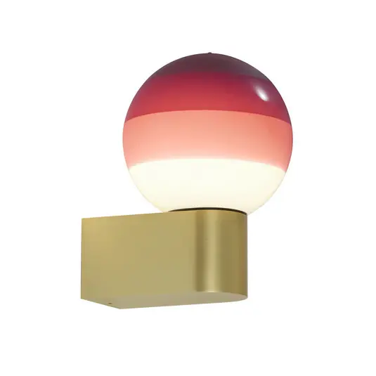 Prezzo Ridotto MARSET applique a LED Dipping Light A1, rosso bordeaux/ottone
