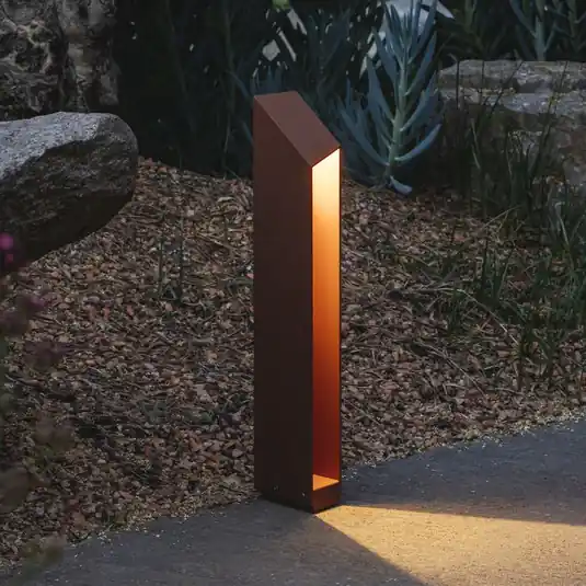 Spedizione Espresso MARSET lampioncino LED Domus Altezza 55 cm Alluminio color ruggine