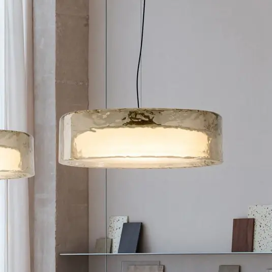 MARSET Lampada a sospensione a LED Ringo, Ø 70 cm, grigio fumo, plastica Popolare