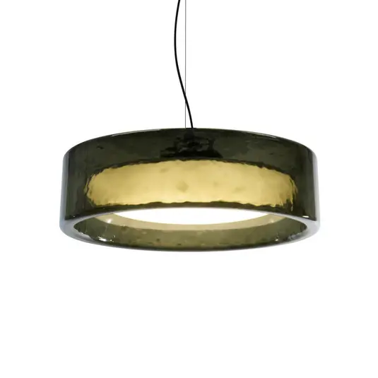 MARSET lampada LED a sospensione Ringo, Ø 90 cm, verde TRIAC, plastica Novità