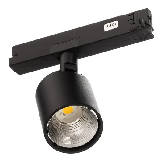 Nuova Collezione Ivela Faretto a binario LED Perfetto Puro trifase nero 930