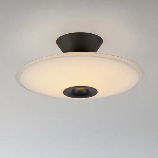 Pagamento Sicuro Paul Neuhaus plafoniera LED Elipsa, bianco/nero, Ø 35 cm