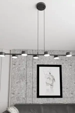 Faretto da soffitto Megara, lunghezza 100 cm, metallo, a 8 luci. A Buon Prezzo