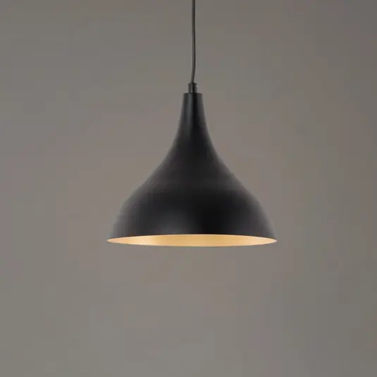 Lampada a sospensione Berceste, nero/rame, Ø 22 cm, ferro Promo Stagionale