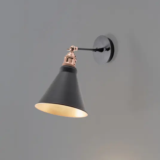 Applique Berceste, nero/oro, metallo, altezza 29 cm Popolare