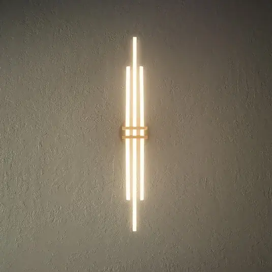 Plafoniera LED Tinka, color legno/nero, lunghezza 98 cm Vendita Finale