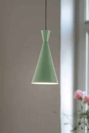 Consegna Rapida Lampada a sospensione Tom, verde menta, metallo, Ø 19 cm, E27