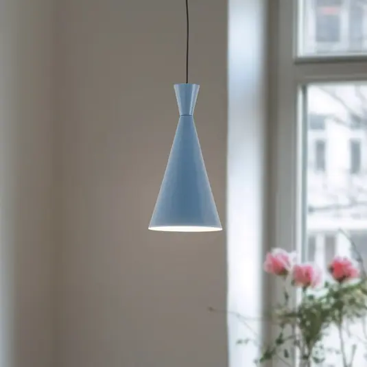 Bestseller Lampada a sospensione Tom, azzurro, metallo, Ø 19 cm, E27
