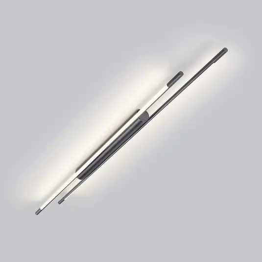 Helestra Plafoniera LED LEDA, grigio titanio, 150 cm, dimmerabile Sconto