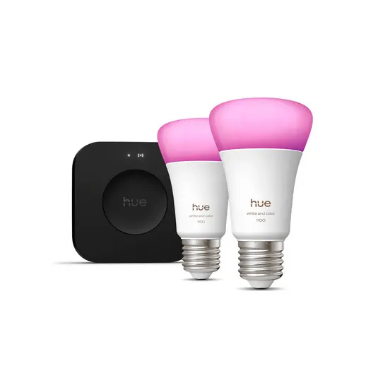 Direttamente Dal Produttore Philips Hue Lampadina LED 2x E27 8,1 W CCT RGB Bridge Pro
