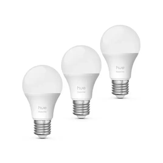 Philips Hue Lampadina LED intelligente E27 A60, 8 W, RGB CCT, confezione da 3 Promozione