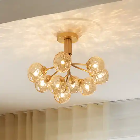 Offerta Nuura plafoniera Apiales 9, Ø 60 cm, color ottone/oro