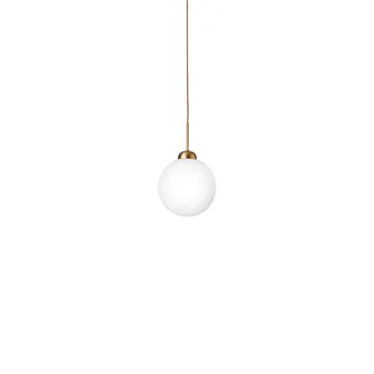 Esclusivo Nuura Lampada a sospensione Apiales 1 Large, Ø 20 cm, ottone/opale