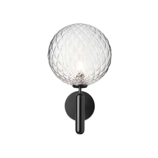 Nuura applique da esterno Miira, Ø 20 cm, nero/trasparente Prezzo Basso