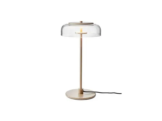 Soddisfatti O Rimborsati Lampada da tavolo LED Nuura Blossi, altezza 43 cm, color oro/trasparente