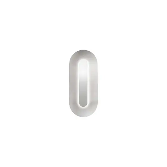 Occasione Nuura applique a LED Sasi, altezza 65 cm, color argento, metallo