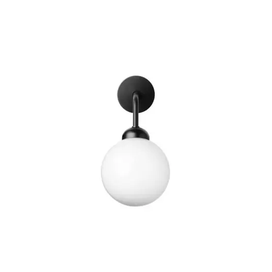 Nuura Applique Apiales cablata 22 cm, nero/opale Professionale