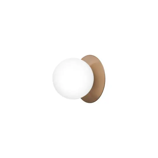 Soddisfatti O Rimborsati Nuura Applique Liila 1, IP44, Ø 16,5 cm, bronzo/opale