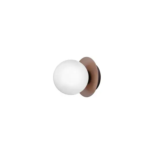Nuura Liila 1 lampada da parete/plafoniera, Ø 14 cm IP44, bronzo/opale Compra Online