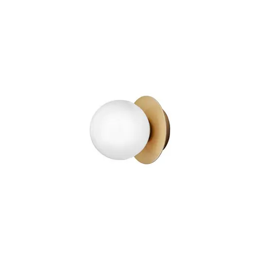 Sconto Nuura Applique Liila 1, Ø 14 cm, IP44, oro/opale