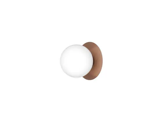 Prezzo Basso Nuura Applique da esterno Liila, Ø 16 cm, bronzo/opale