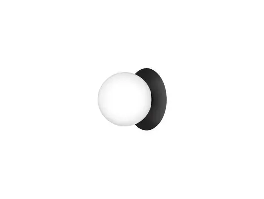 Nuura Applique da esterno Liila, Ø 16,5 cm, nero/opale Non Perdere
