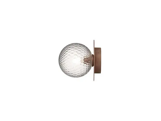Nuura Applique da esterno Liila, Ø 16 cm, bronzo/trasparente Offerta Speciale