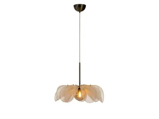 Offerta Lampo Lampada a sospensione Styrka, Ø 63 cm, ottone/beige, fibra di banana
