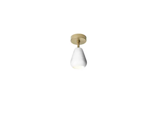 Nuura Faretto da soffitto Anoli Spot Surface Altezza 20 cm oro/bianco Promozione Esclusiva