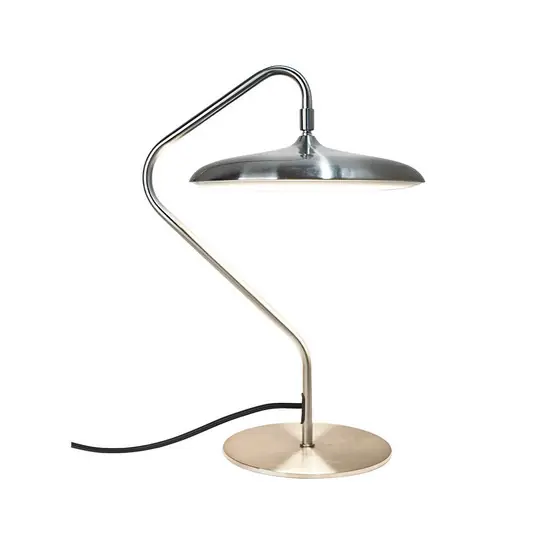 Lampada da tavolo LED Artist, colore acciaio, altezza 41 cm, acciaio Pagamento Sicuro
