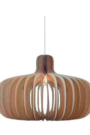 Promozione Lampada a sospensione Hazo, Ø 65 cm, colore naturale, legno