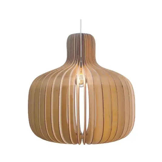 Reso Gratuito Lampada a sospensione Hazo, Ø 43 cm, colore naturale, legno