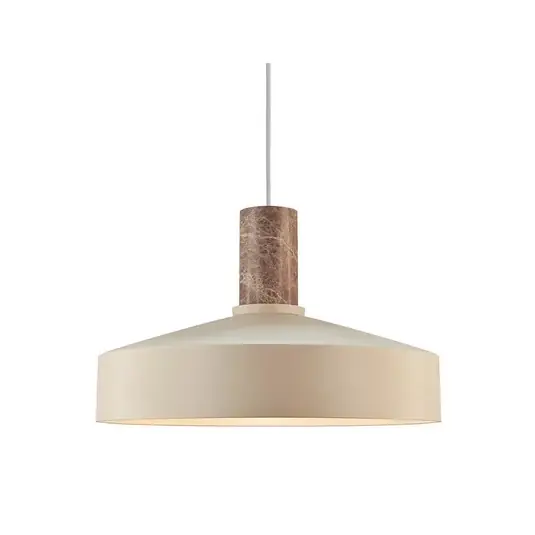 Offerta Lampo Lampada a sospensione Elvas, color beige, Ø 37 cm, metallo/marmo