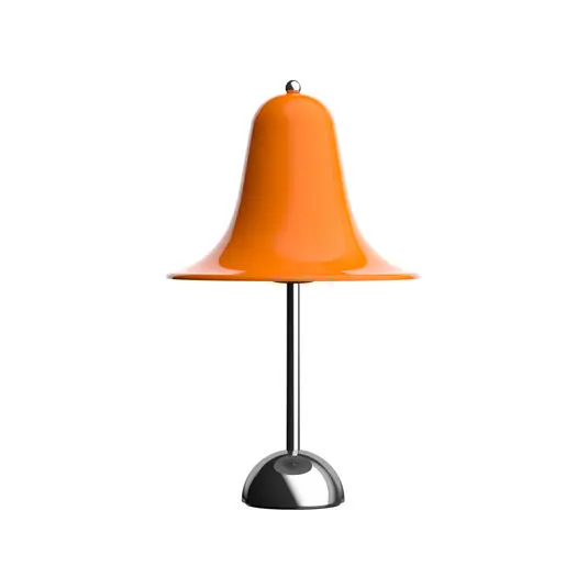 Spedito Oggi Lampada da tavolo Verpan Pantop, arancione, altezza 23 cm, metallo, E14