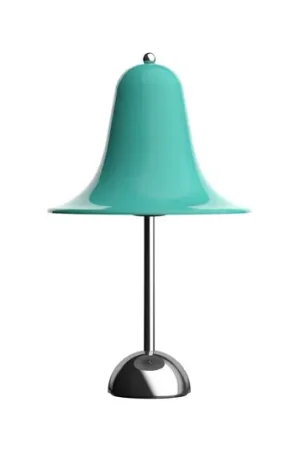 Lampada da tavolo Verpan Pantop, blu-verde chiaro, altezza 23 cm, E14 Subito Disponibile