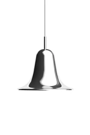 Professionale Lampada a sospensione Verpan Pantop, cromata, Ø 23 cm, metallo, E14