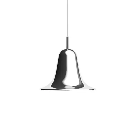 Professionale Lampada a sospensione Verpan Pantop, cromata, Ø 23 cm, metallo, E14