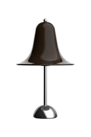 Pagamento Sicuro Lampada da tavolo Verpan Pantop, marrone, altezza 23 cm, metallo, E14