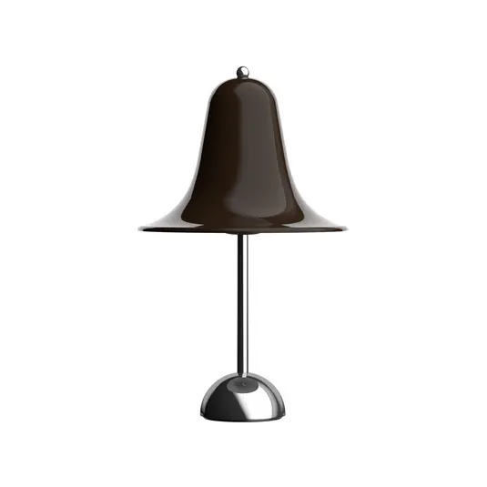 Pagamento Sicuro Lampada da tavolo Verpan Pantop, marrone, altezza 23 cm, metallo, E14