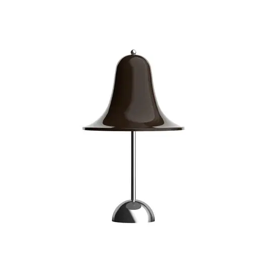 Sconto Lampada da tavolo LED ricaricabile Verpan Pantop, marrone, altezza 30 cm, IP44
