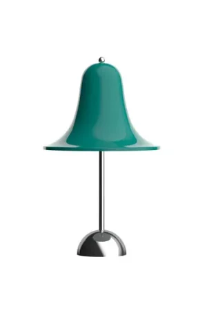 Lampada da tavolo LED ricaricabile VERPAN Pantop, blu-verde scuro, IP44 Offerta Lampo