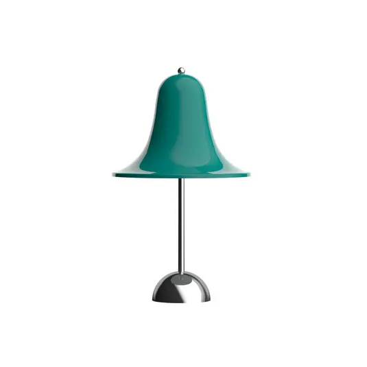 Lampada da tavolo LED ricaricabile VERPAN Pantop, blu-verde scuro, IP44 Offerta Lampo