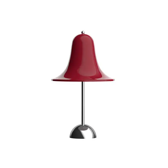Lampada da tavolo LED ricaricabile VERPAN Pantop, rosso ciliegia, altezza 30 cm Nuovo Arrivo