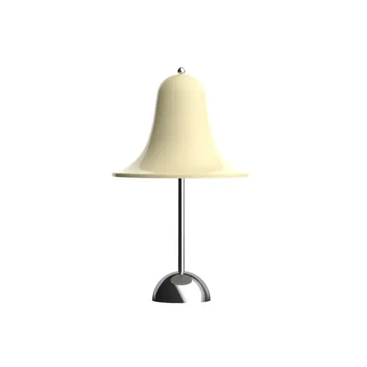 Lampada da tavolo LED ricaricabile Verpan Pantop, bianco crema, altezza 30 cm Nuovo Arrivo