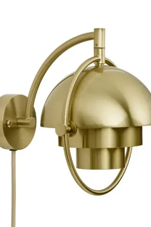 Gubi applique Multi-Lite, color ottone, metallo, G9 Consegna Rapida