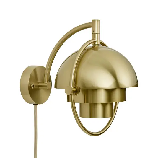 Gubi applique Multi-Lite, color ottone, metallo, G9 Consegna Rapida