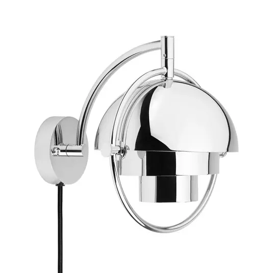Offerta Limitata Gubi applique Multi-Lite, cromata, metallo, G9