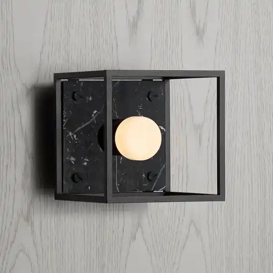 Buster + Punch Applique da parete Caged Wall small, marmo nero Prezzo Ridotto